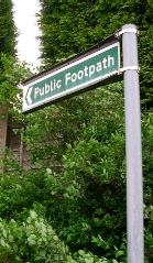 footpath sign